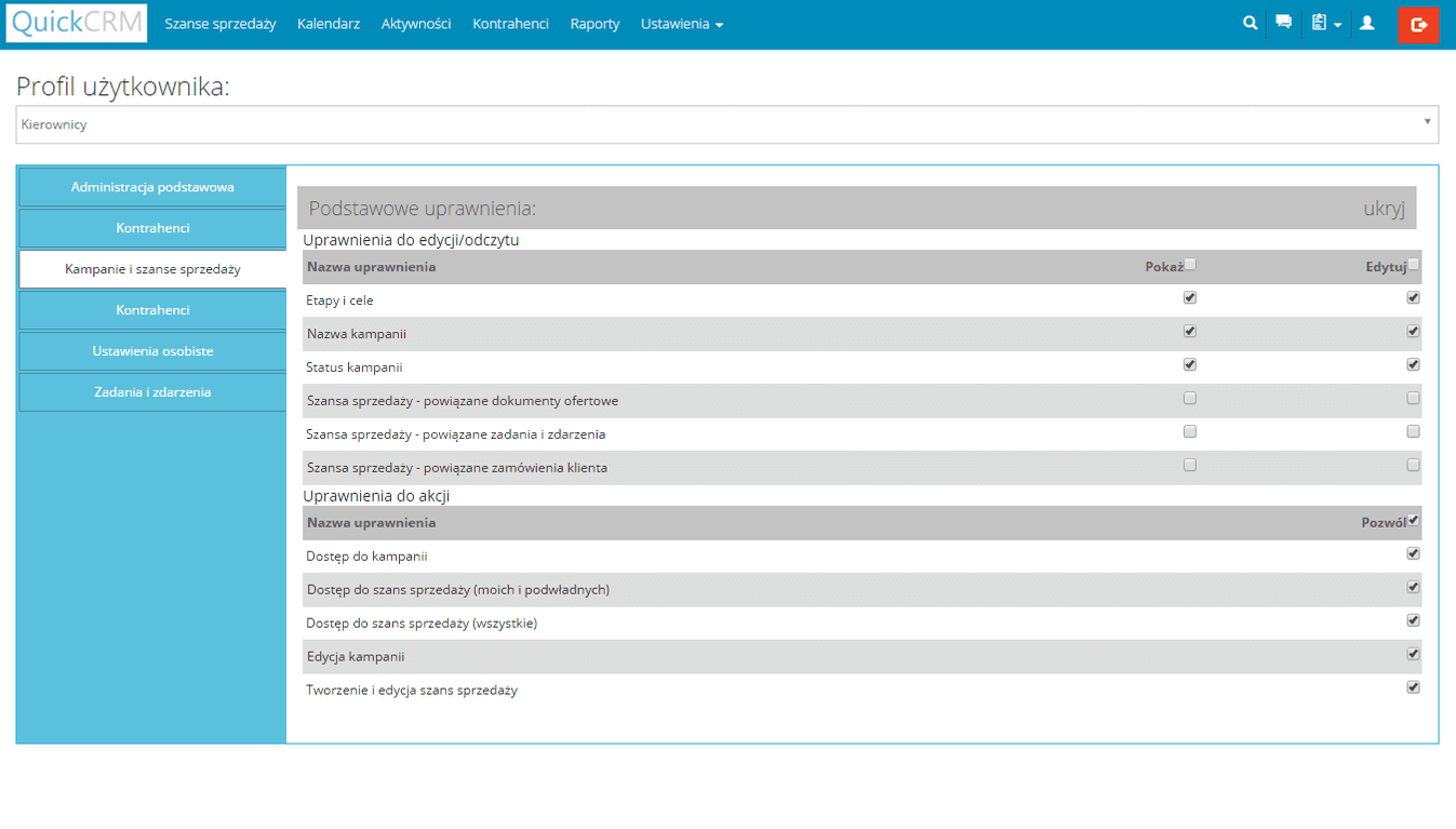 zarządzanie uprawnieniami w crm, zarządzanie uprawnieniami w systemie crm