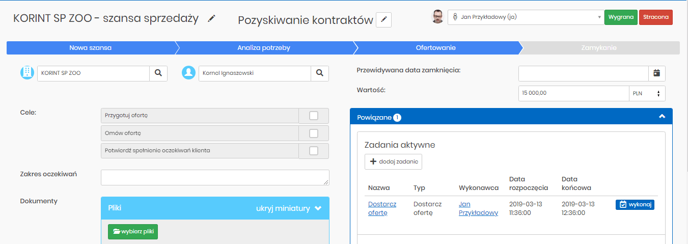 system crm - pierwsze kroki w crm