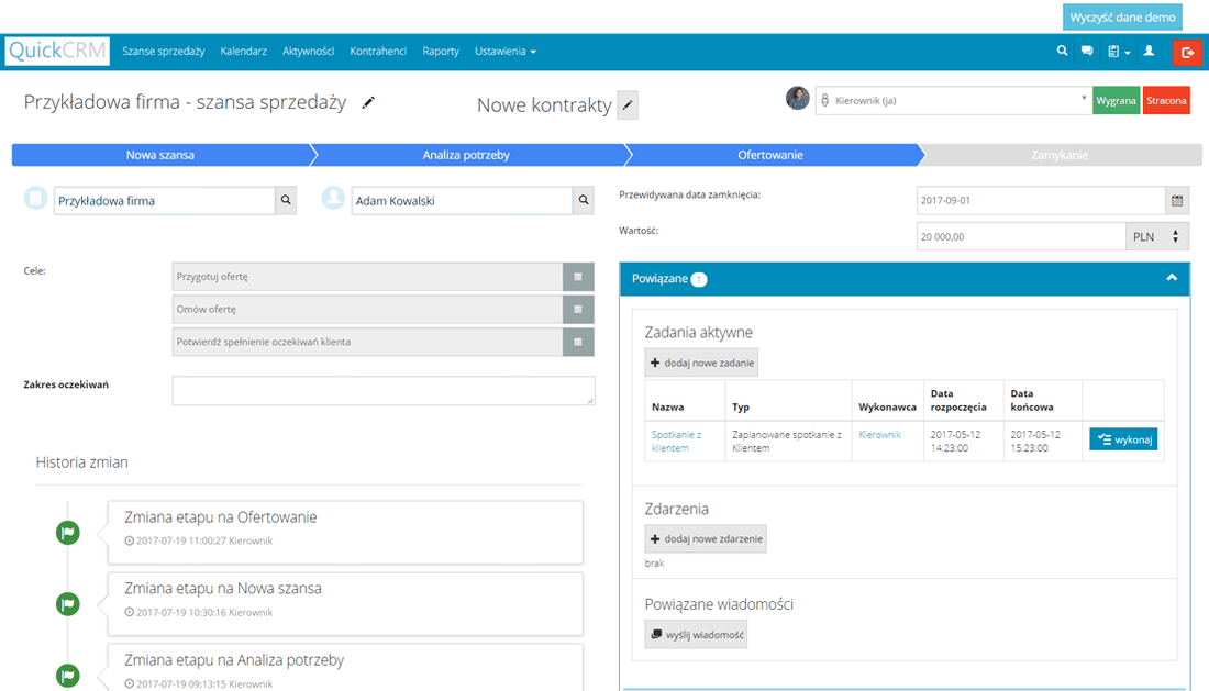 System-CRM-karta-szansy-sprzedaży