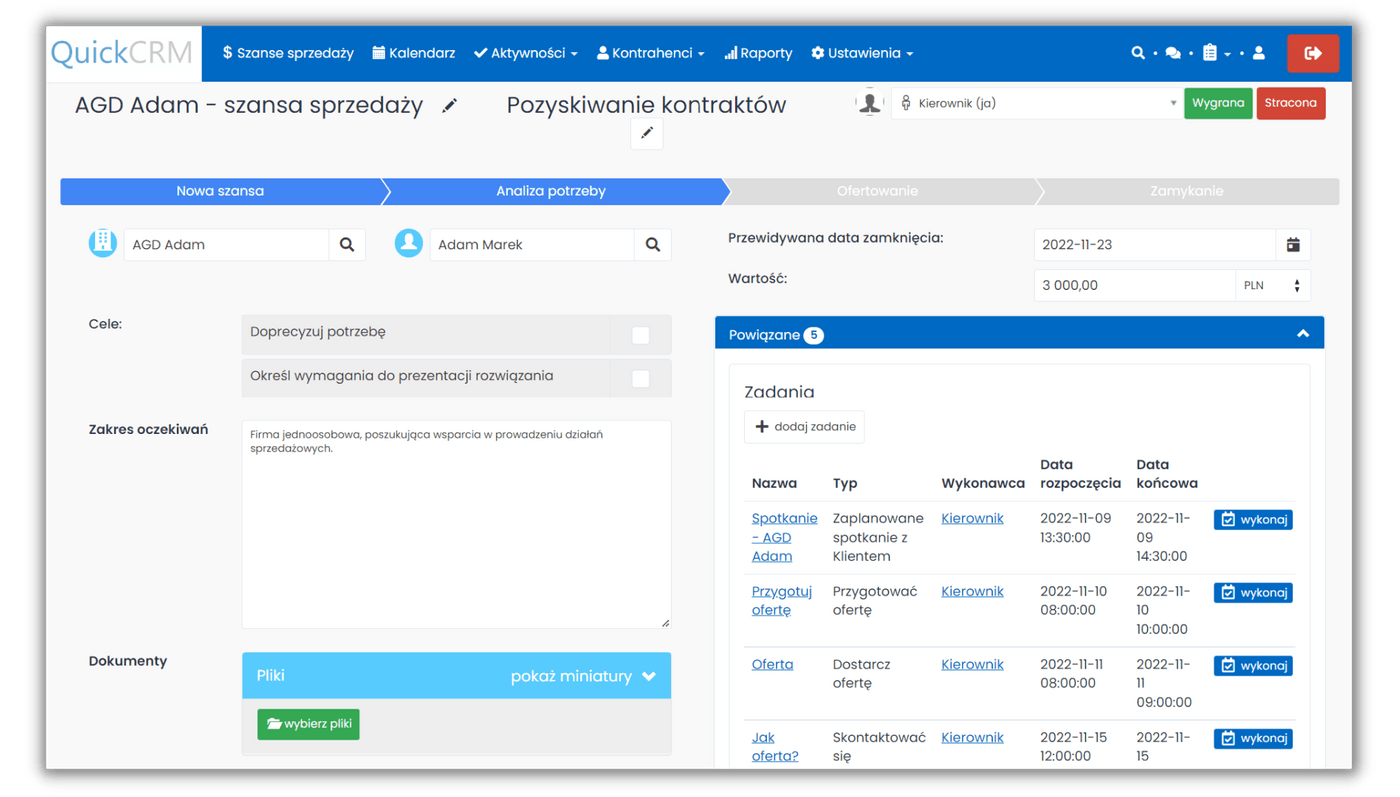 Zarządzanie procesem sprzedaży - proces sprzedaży w crm