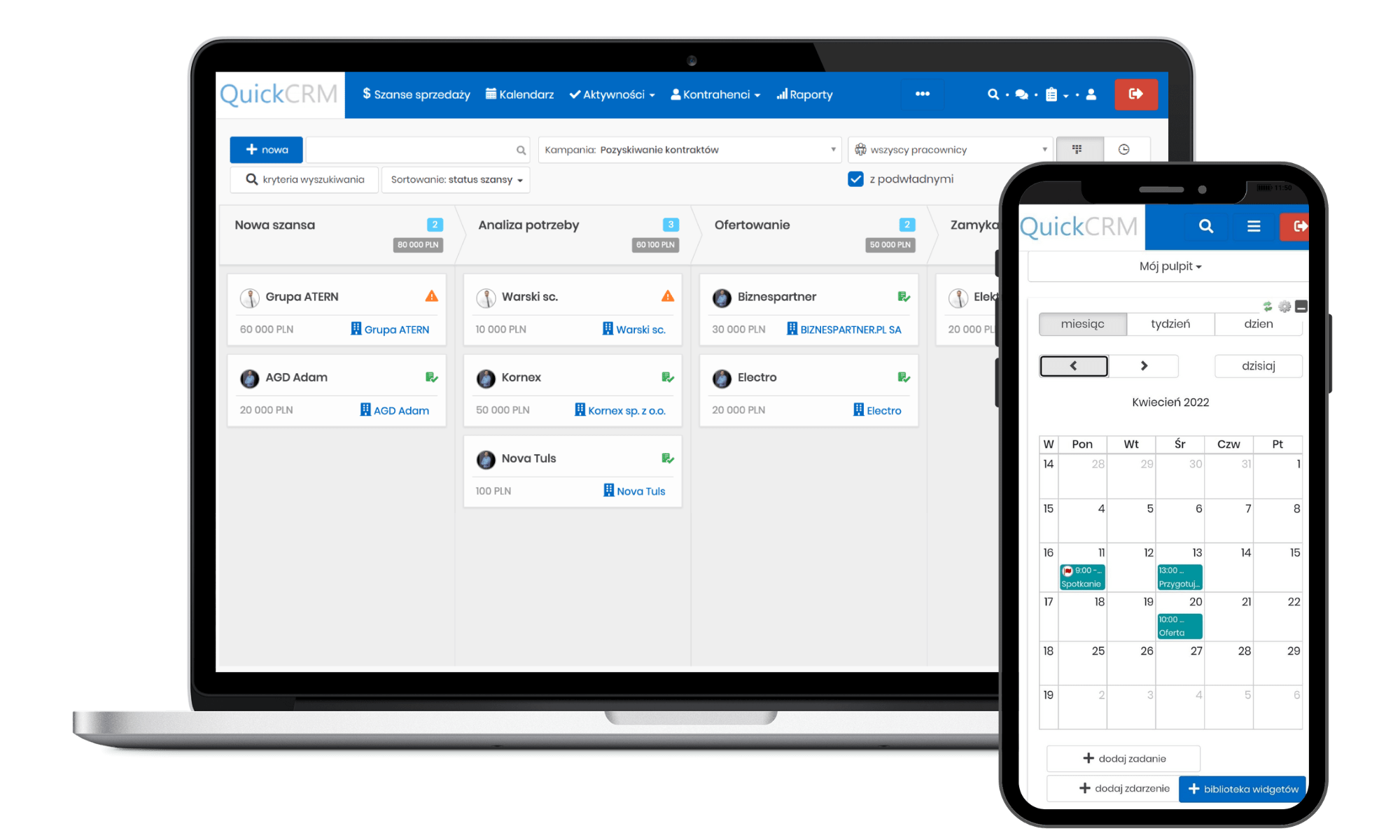 crm laptop i telefon